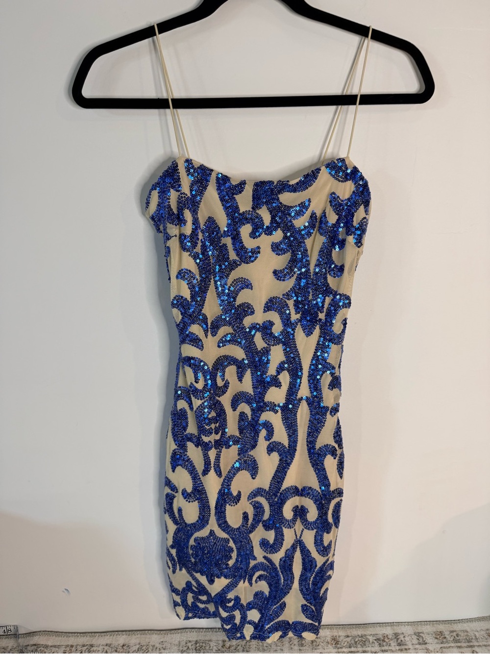 Windsor blue sequin party dress